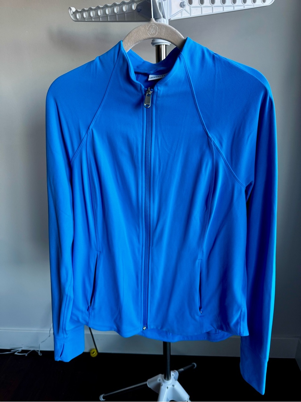 Athleta Bright Blue Full-Zip Athletic Jacket – Large – Never Worn